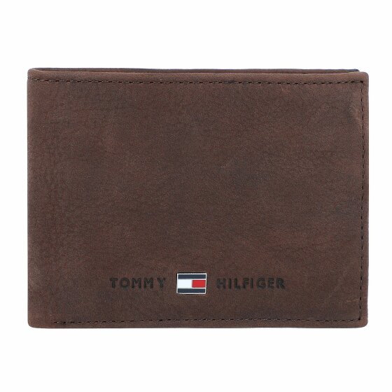 Tommy Hilfiger Skórzany portfel Johnson 10,5 cm brown