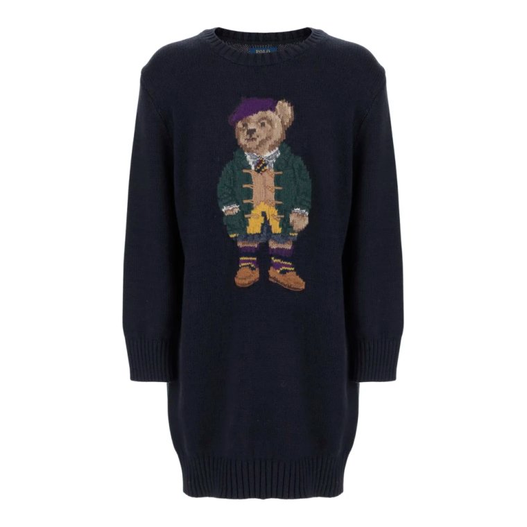 Sukienka z bawełny z motywem Polo Bear Polo Ralph Lauren