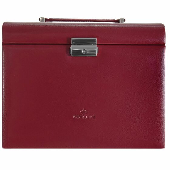 Windrose Merino Jewellery Case 26 cm rot