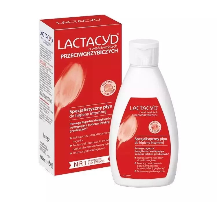 LACTACYD PRZECIWGRZYBICZY PŁYN GINEKOLOGICZNY DO HIGIENY INTYMNEJ 200ML