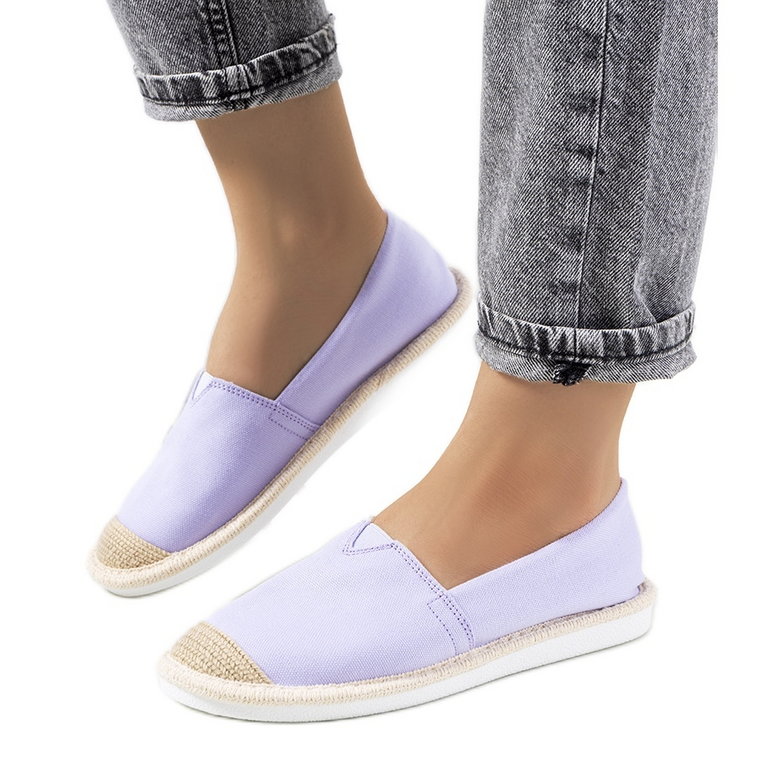 Fioletowe espadryle damskie Tanner