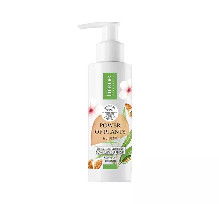 LIRENE POWER OF PLANTS ALMOND OLEJEK-ŻEL DO DEMAKIJAŻU 145ML