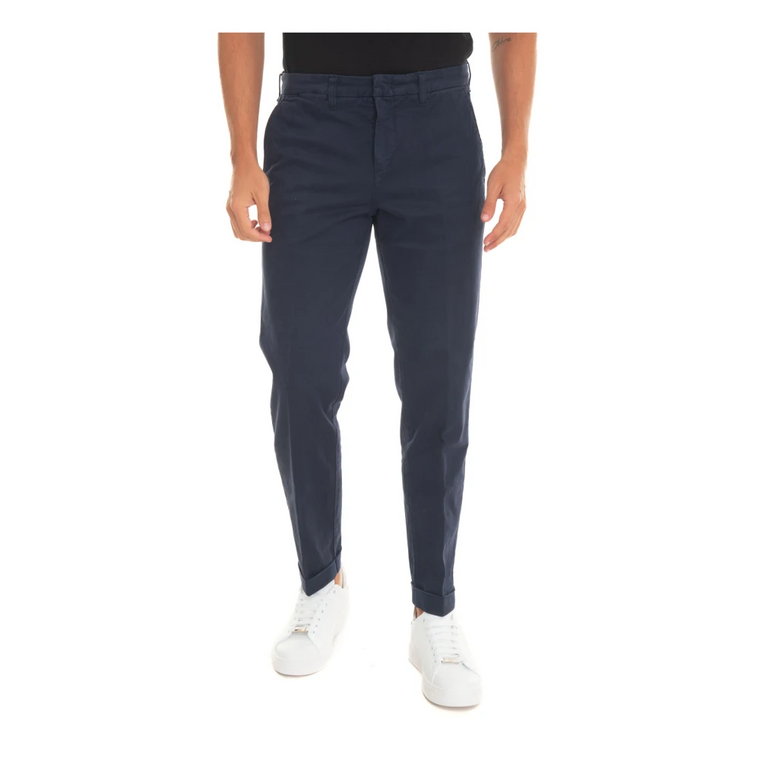 Chino Slim Fit z Podwiniętym Rąbkiem Fay