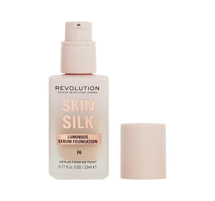 MAKEUP REVOLUTION SKIN SILK SERUM FOUNDATION PIELĘGNUJĄCY PODKŁAD DO TWARZY F6 23ML