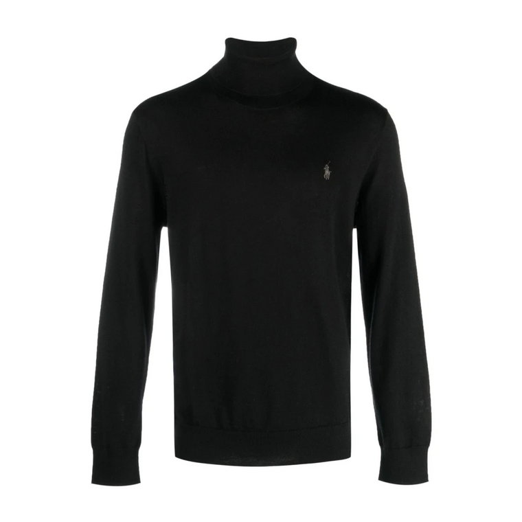 Czarne Swetry LS TN Pp-Long Sleeve-Pullover Polo Ralph Lauren