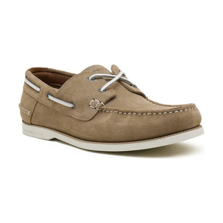 Tommy Hilfiger Skórzane mokasyny TH BOAT SHOE CORE