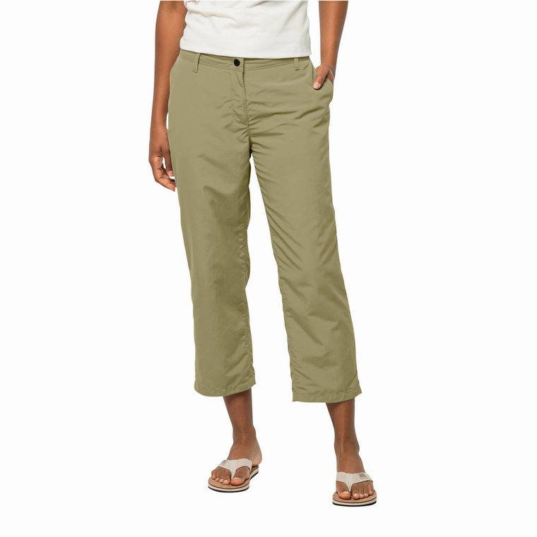 Damskie spodnie Jack Wolfskin KALAHARI 7/8 PANTS W bay leaf - 34