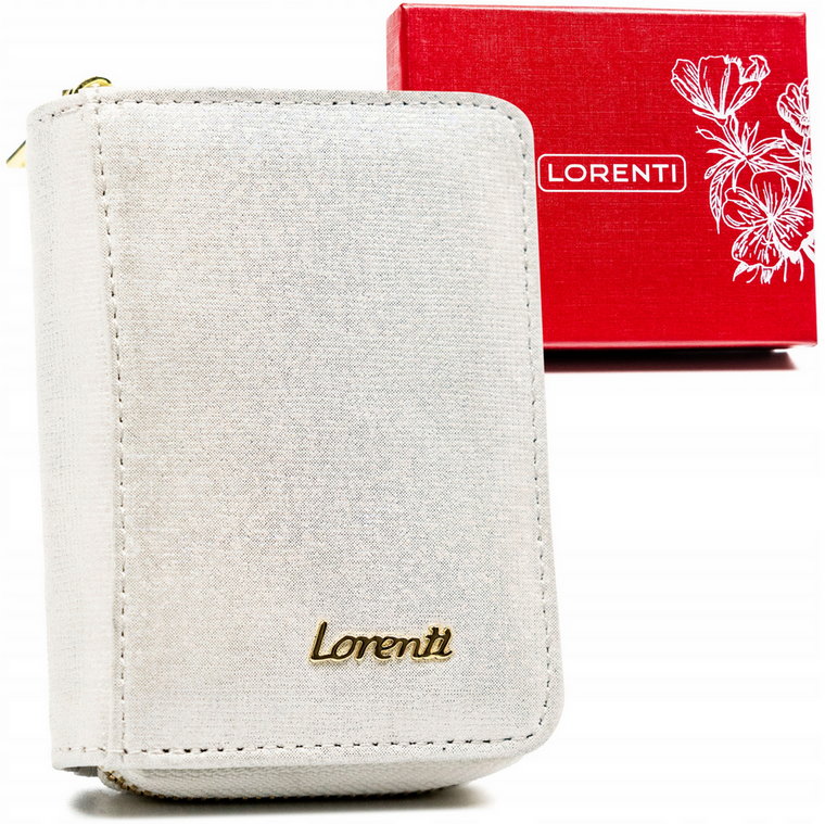 Mały portfel damski ze skóry naturalnej - Lorenti