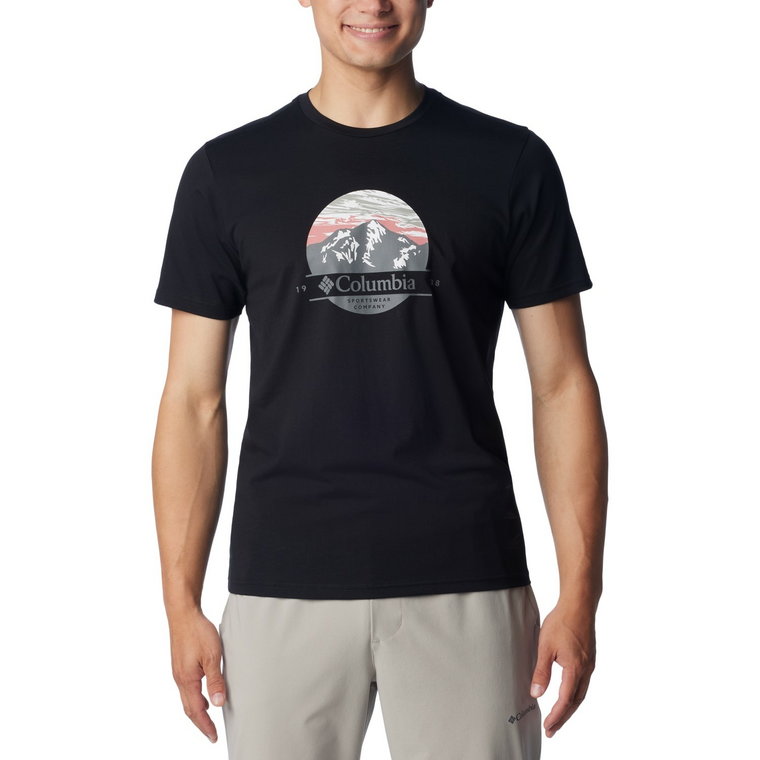 T-shirt męski Columbia Path Lake Graphic Tee II black/scoped - XL