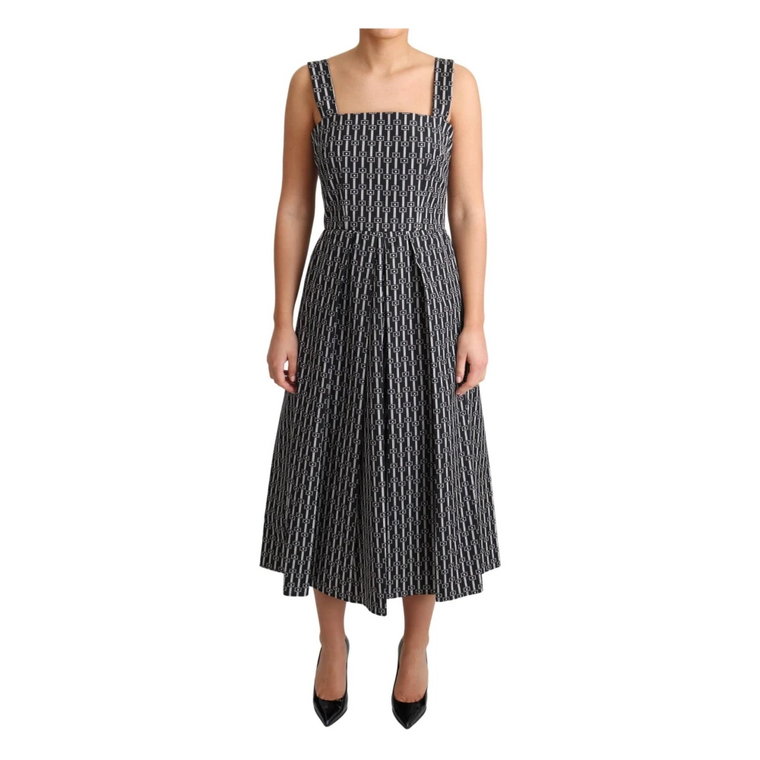 Geometryczna Sukienka Midi A-Line Dolce & Gabbana