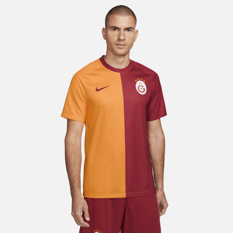 Męska koszulka piłkarska z krótkim rękawem Nike Dri-FIT Galatasaray 2023/24 (wersja domowa) - Pomarańczowy