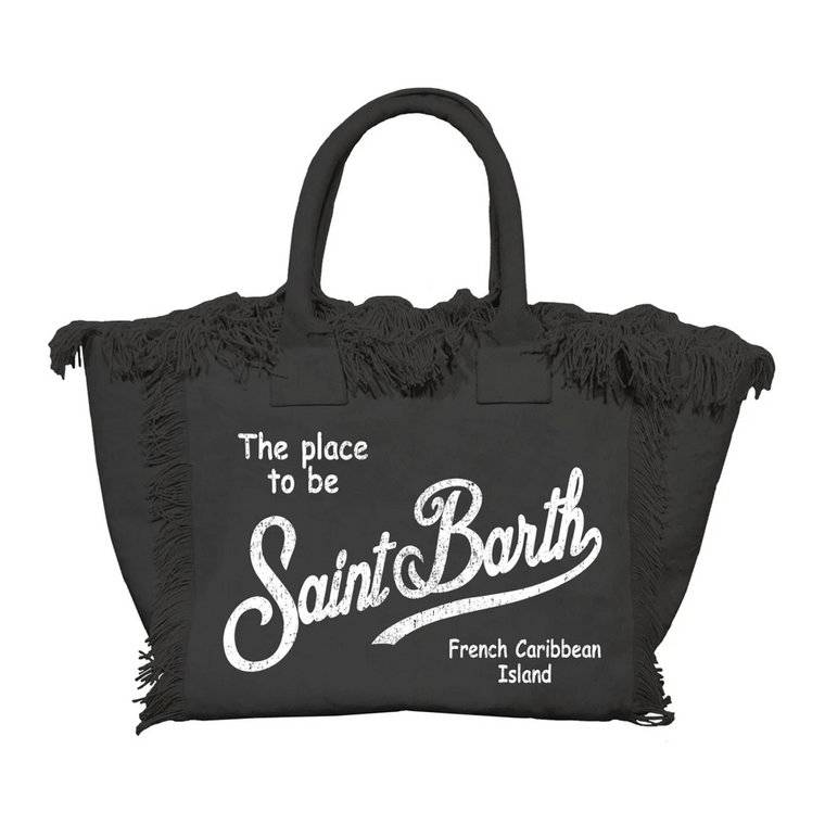 Czarne torby na stylowe ubrania MC2 Saint Barth