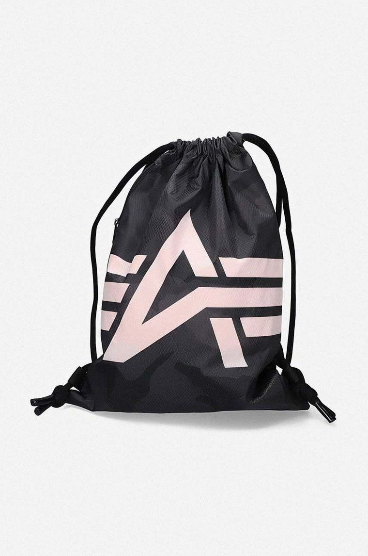 Alpha Industries plecak Worek Alpha Industries Basic Gym Bag 198903 125 kolor czarny wzorzysty 198903.125-CZARNY