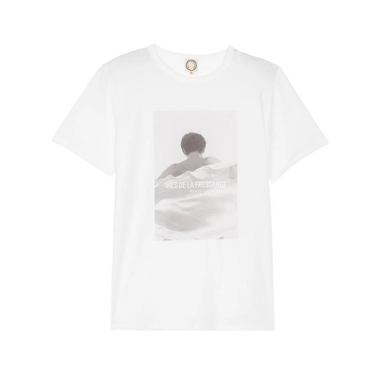 Oscar white logo pink T-shirt Ines De La Fressange Paris