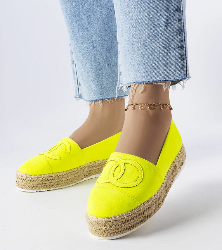 Neonowe espadryle na platformie Southfield