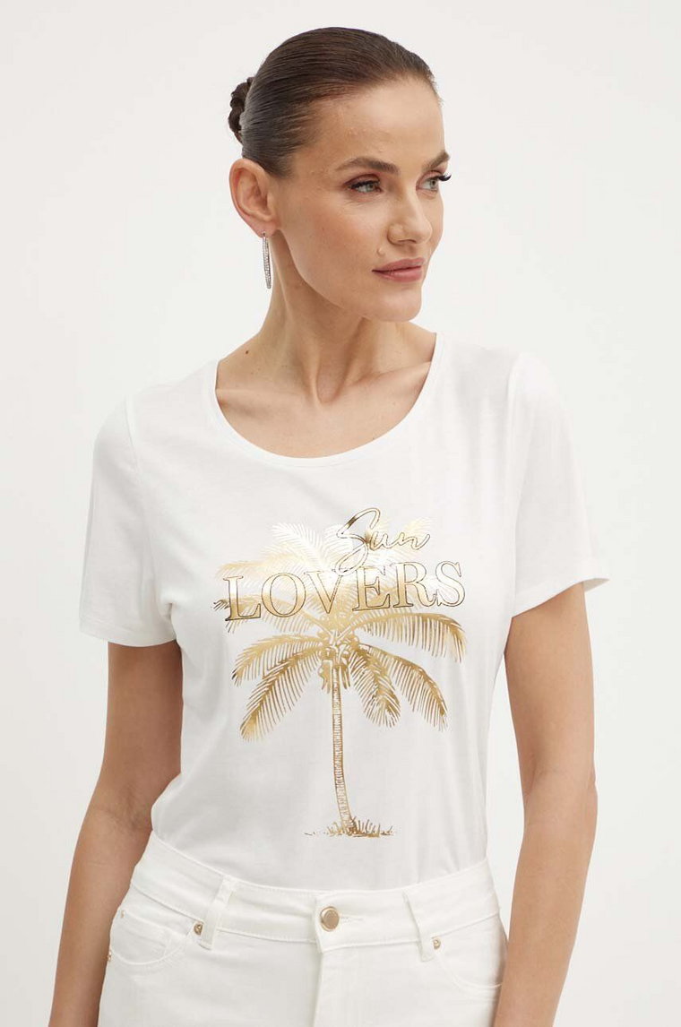 Morgan t-shirt DCOCO damski kolor biały