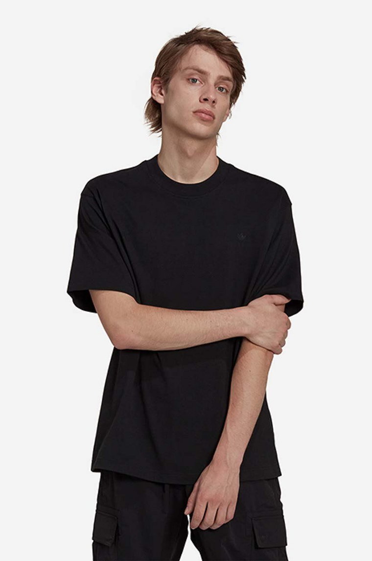 adidas Originals t-shirt bawełniany Adicolor Contempo Tee kolor czarny gładki HK2890