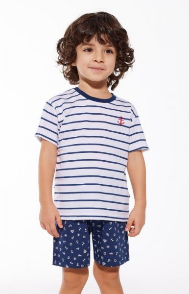 Cornette Kids Boy 801/111 Marine 98-128 piżama chłopięca