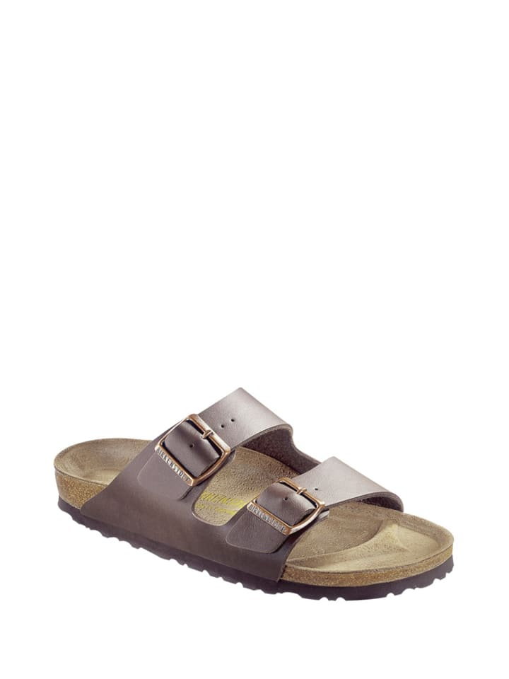 Birkenstock Klapki w kolorze brązowym