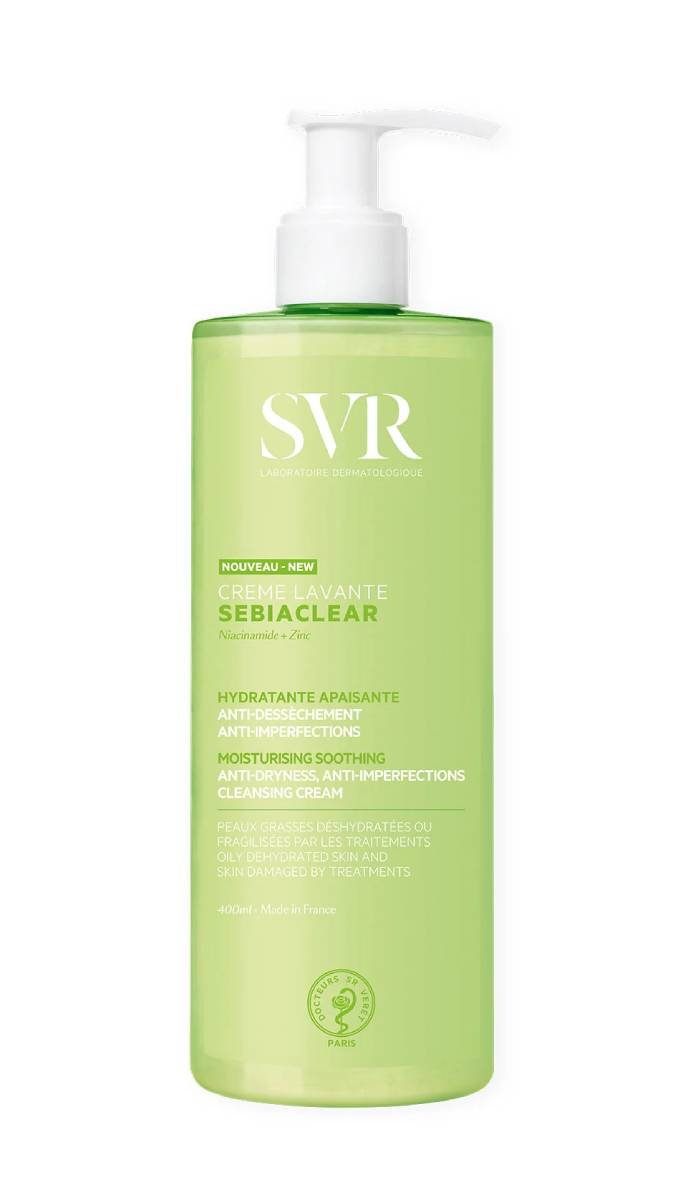 SVR Sebiaclear Creme Lavante Kojący krem do oczyszczania skóry trądzikowej i wrażliwej 400 ml