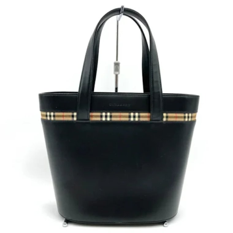 Pre-owned Leather handbags Burberry Vintage