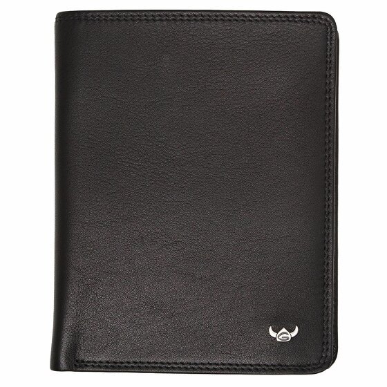 Golden Head Polo Wallet RFID Leather 10.5 cm schwarz