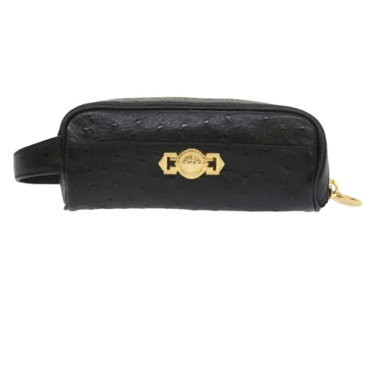 Pre-owned Leather clutches Versace Pre-owned