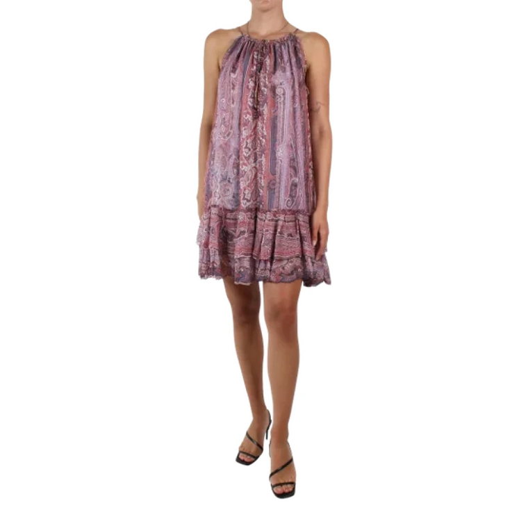 Jedwabna sukienka z kwiatowym i paisleyowym wzorem Isabel Marant Pre-owned
