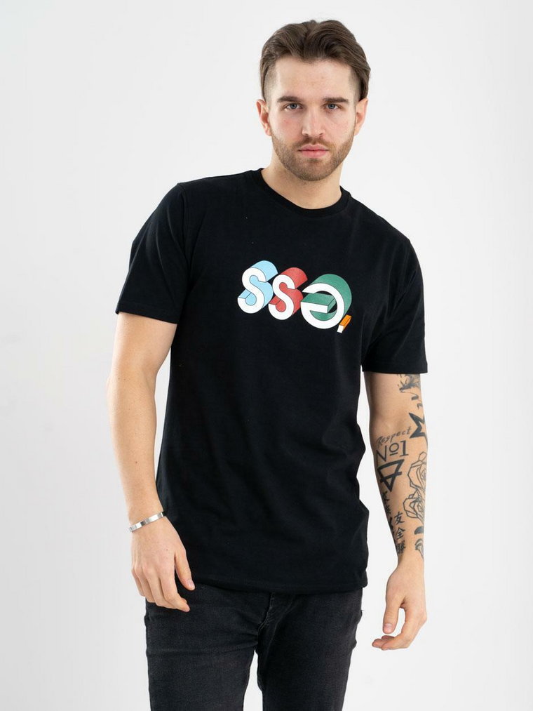 Koszulka Z Krótkim Rękawem SSG 3D Colors Czarna
