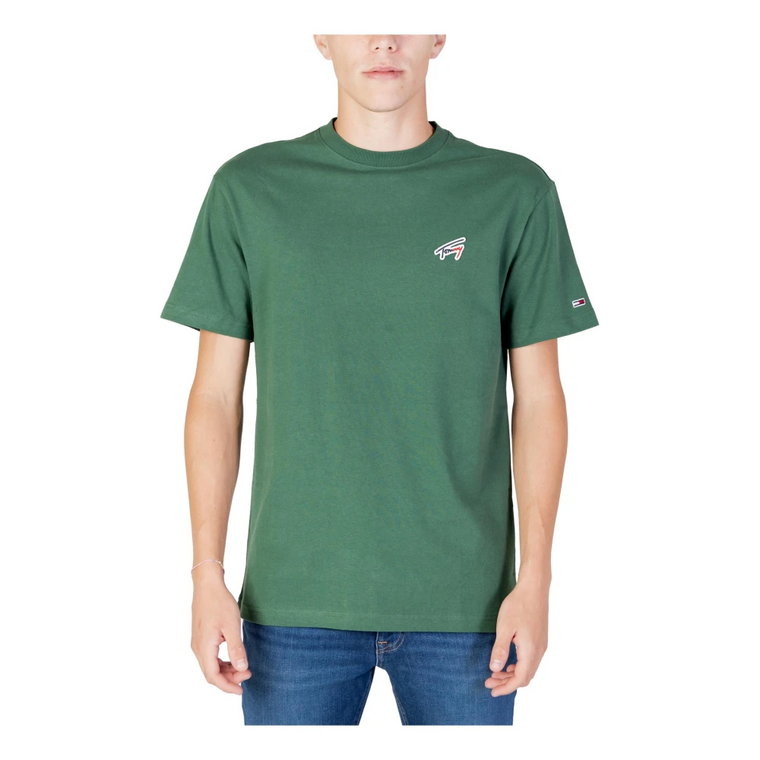 Męska koszulka, Zielona, Krótki Rękaw Tommy Jeans