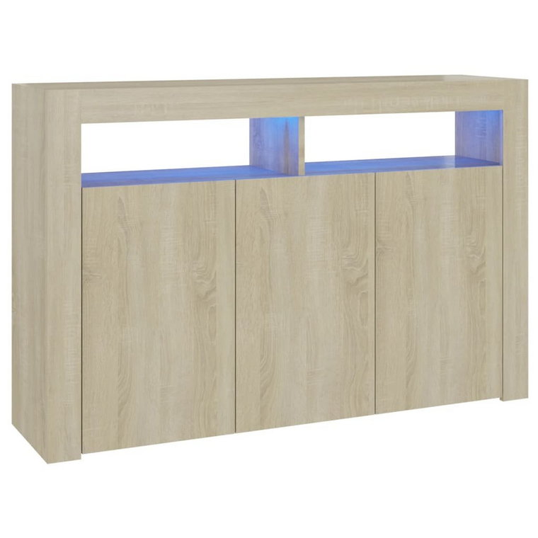 Mebel LED dąb sonoma 115,5x30x75 cm - RGB