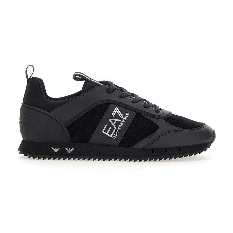 Czarne Sneakersy dla Mężczyzn Emporio Armani EA7