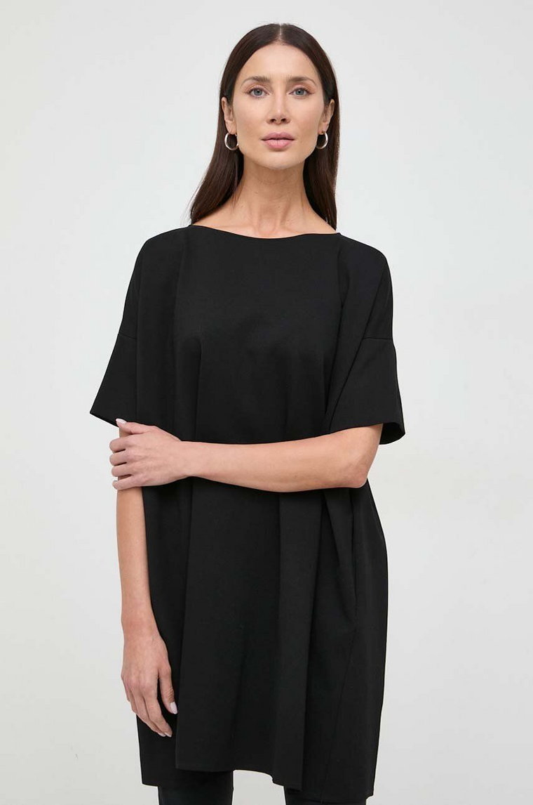 Liviana Conti sukienka kolor czarny mini oversize F4SI20