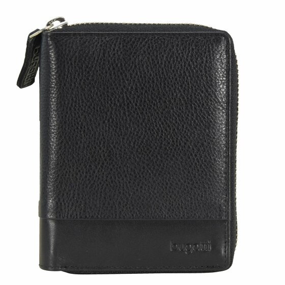 bugatti Atlanta Wallet Leather 10 cm schwarz