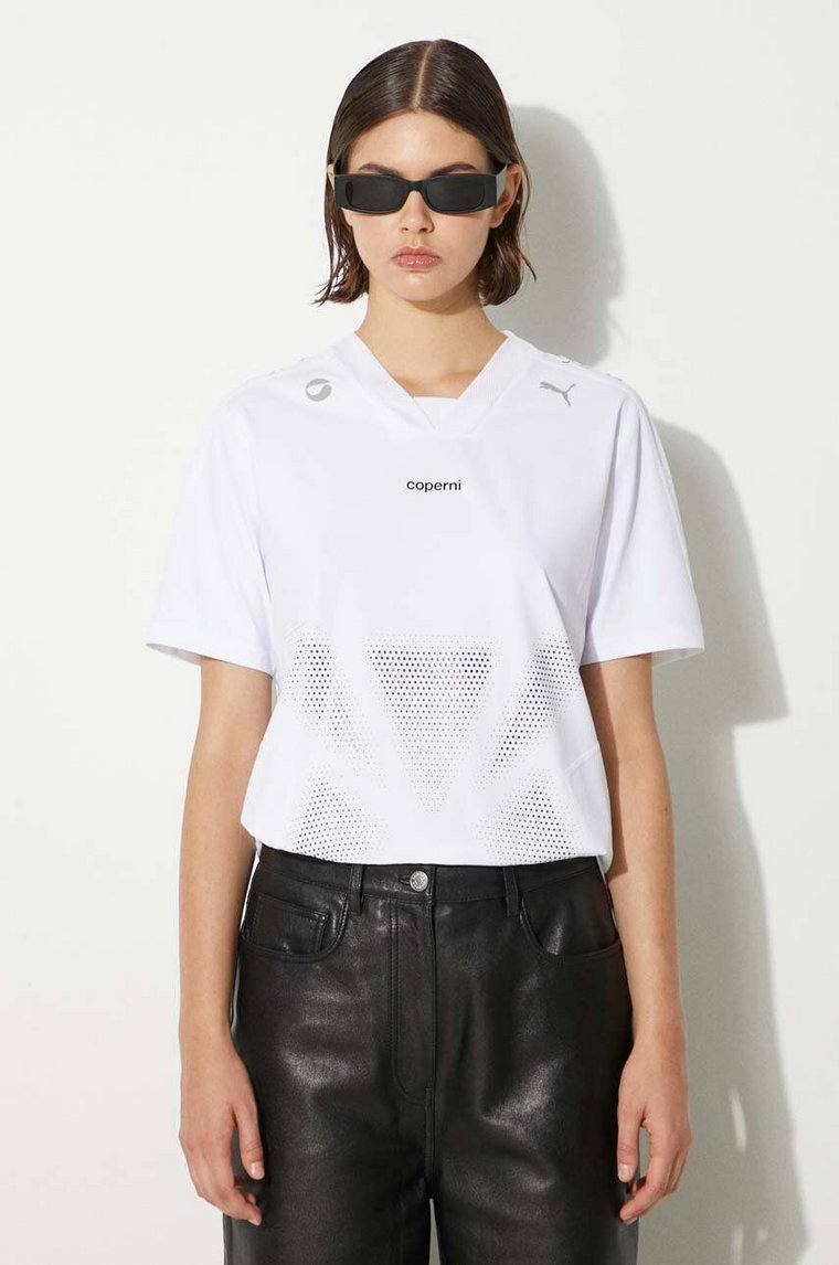 Coperni t-shirt PUMA x COPERNI Football Jersey damski kolor biały 62798202