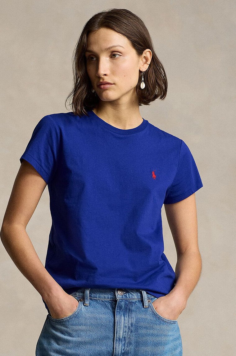 Polo Ralph Lauren t-shirt bawełniany damski kolor turkusowy 211898698