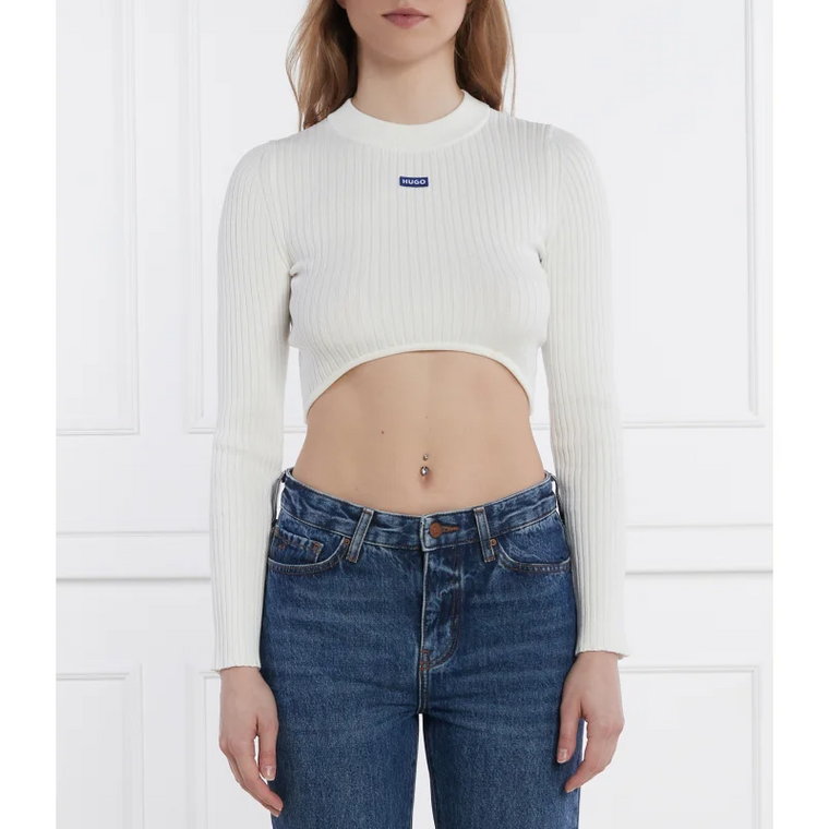 Hugo Blue Sweter SUCCORIE_B | Cropped Fit