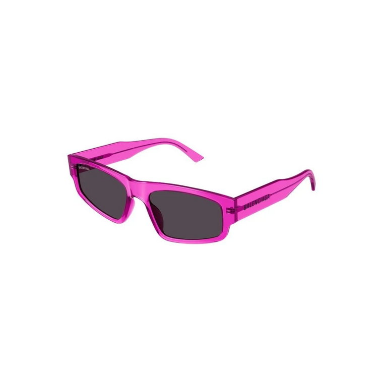 Fuchsia Szare Soczewki Okulary Przeciwsłoneczne Mężczyźni Balenciaga