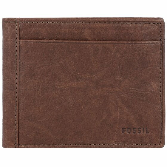 Fossil Skórzany portfel Neel 11 cm braun