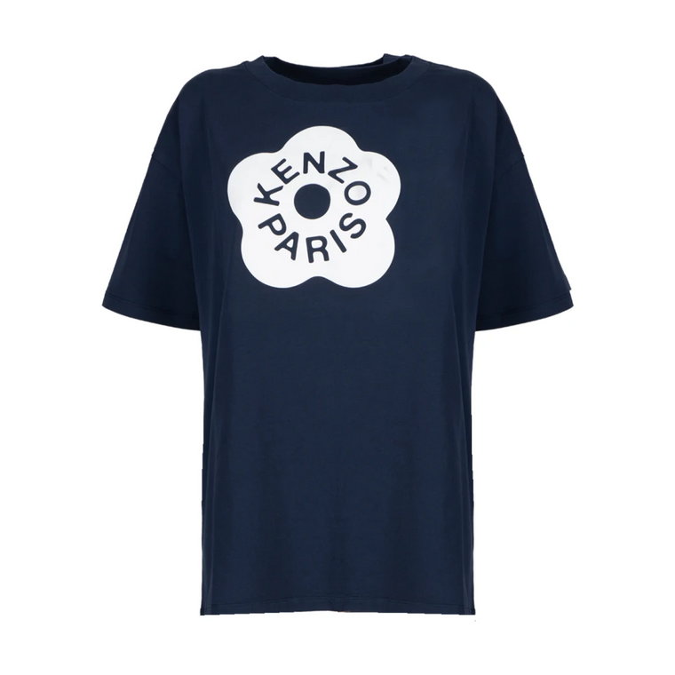 Niebieski Boke Flower Oversize T-Shirt Kenzo