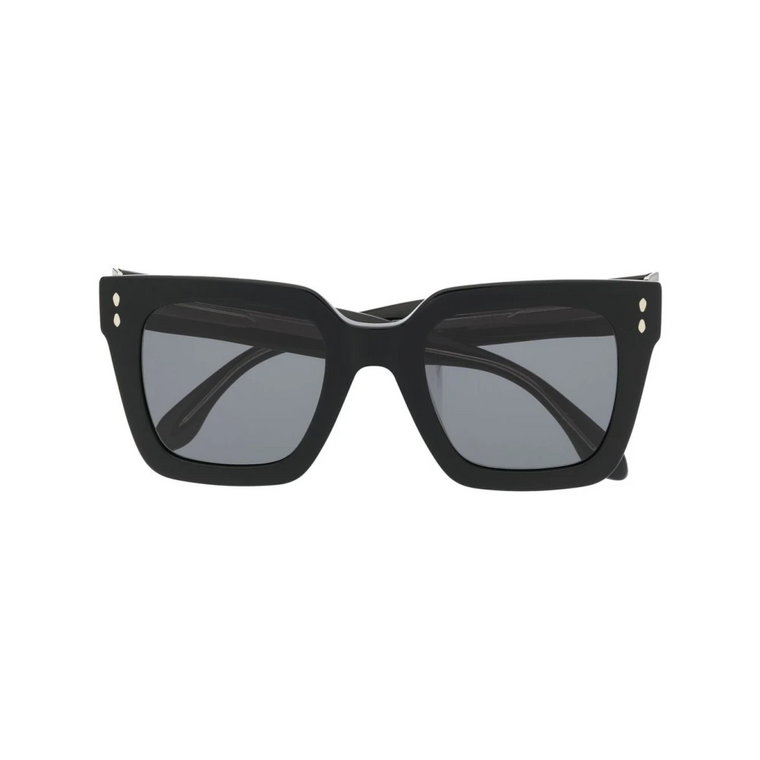 Czarne Okulary przeciwsłoneczne z oryginalnym etui Isabel Marant