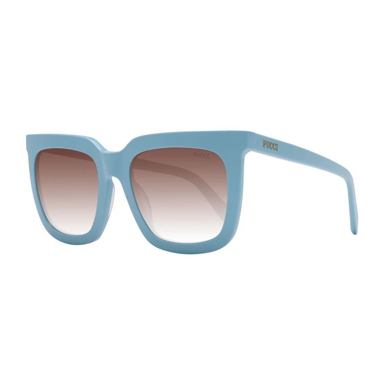 Niebieskie Okulary Przeciwsłoneczne Kwadratowe z Gradientem Dla Kobiet Emilio Pucci