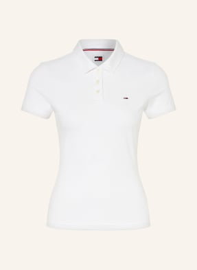 Tommy Jeans Koszulka Polo Z Dżerseju weiss