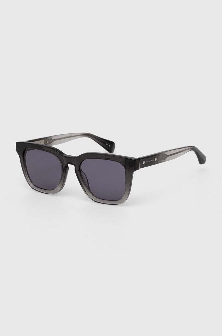 AllSaints okulary przeciwsłoneczne damskie kolor szary ALS500590951