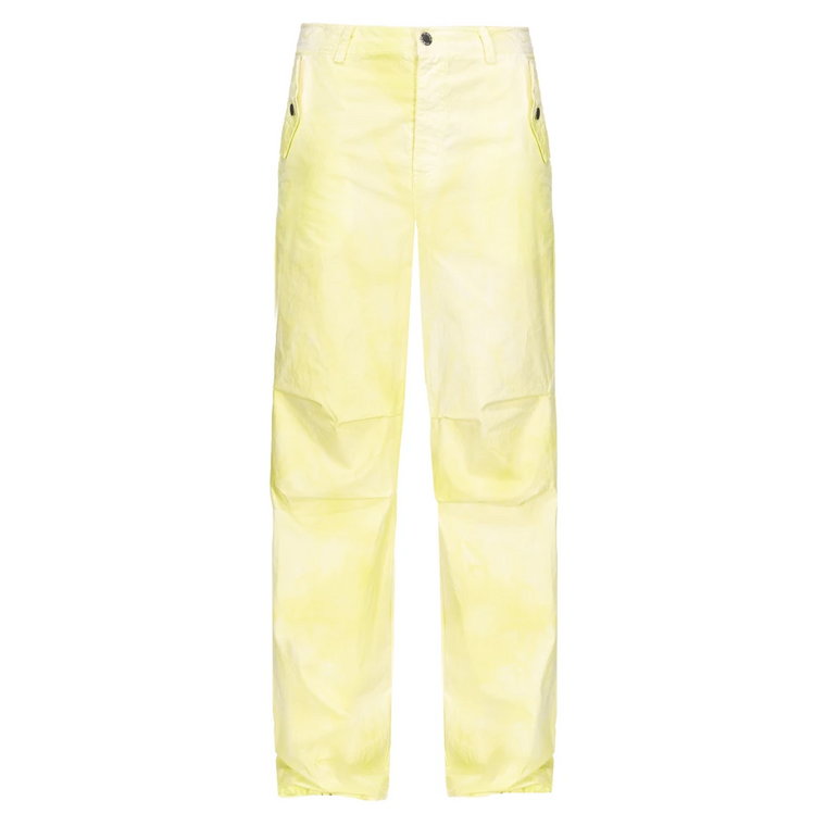 Tie-dye Bawełniane Spodnie Utility Pinko