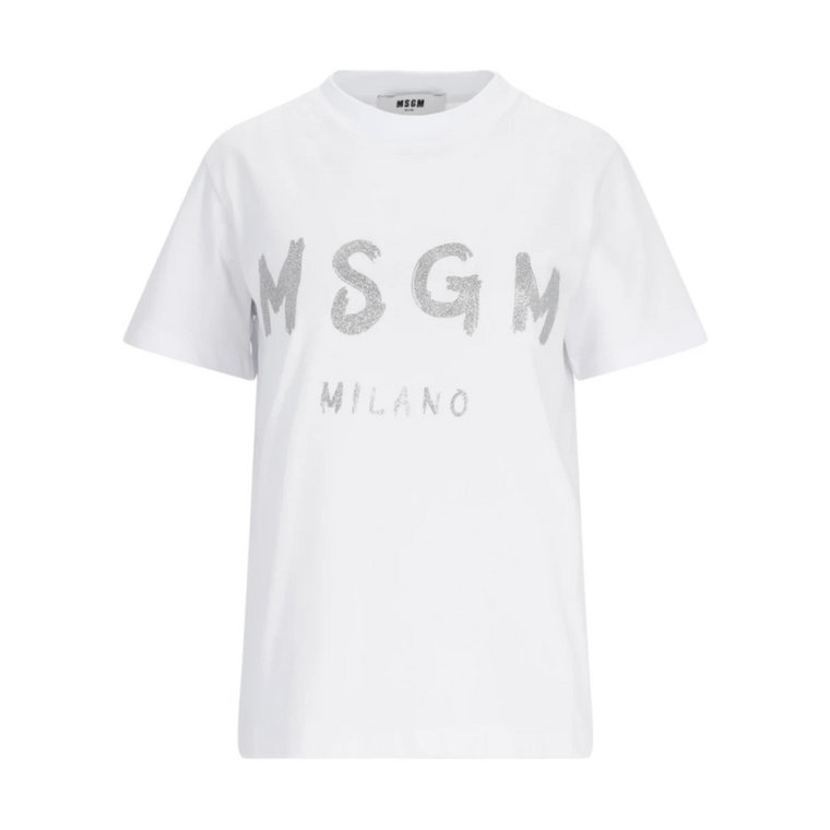 Białe T-shirty i Pola Msgm