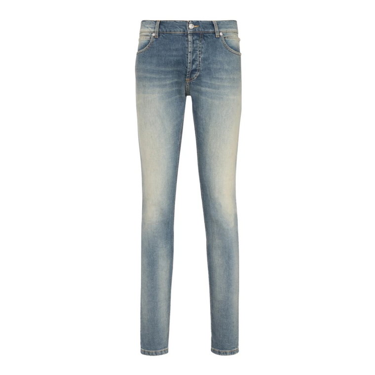 Slim cut faded cotton jeans Balmain