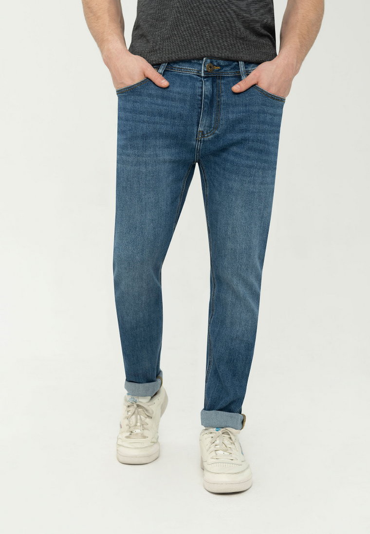 Niebieskie jeansy męskie, Slim Fit, D-DEXTER 38