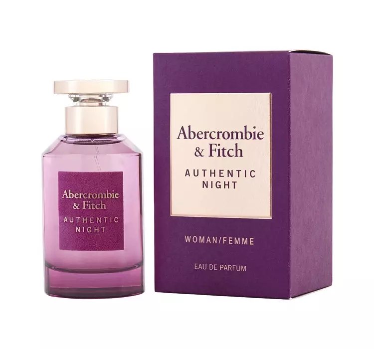 ABERCROMBIE & FITCH AUTHENTIC NIGHT WOMAN WODA PERFUMOWANA SPRAY 100ML