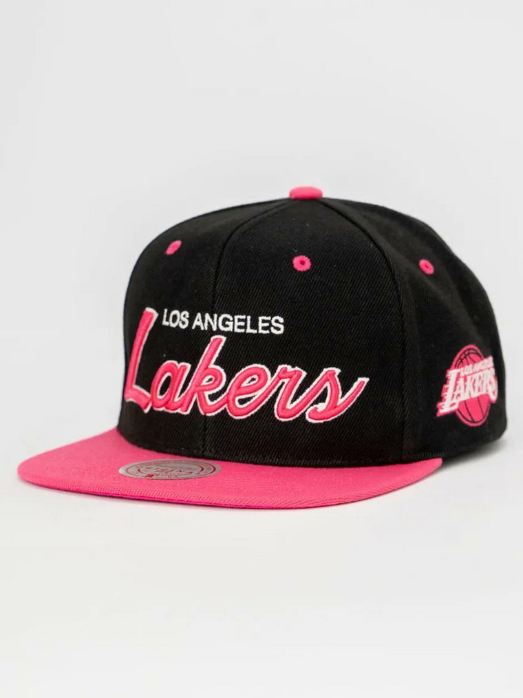 Czapka Snapback Mitchell & Ness Los Angeles Lakers NBA Sweetheart Script Czarna / Różowa